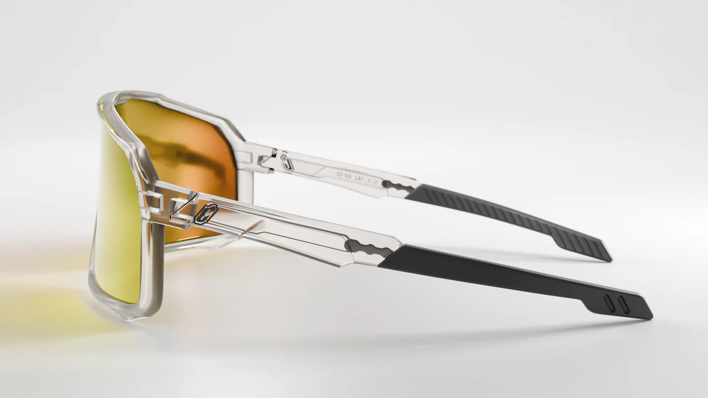 Collective Epsilon Sunglasses - Clear/Orange