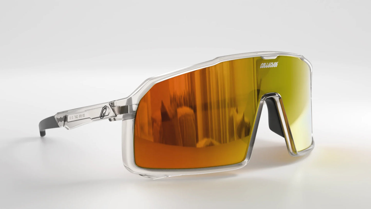 Collective Epsilon Sunglasses - Clear/Orange